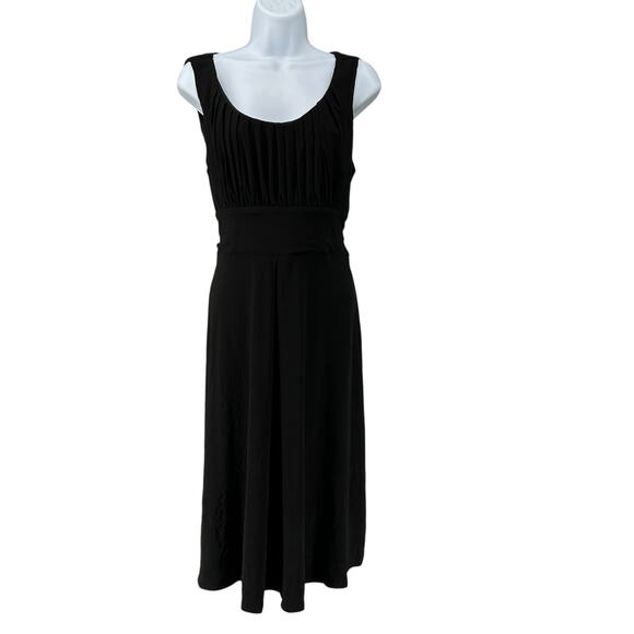 Julian Taylor Dresses & Skirts - Julian Taylor Sleeveless Empire Waist Fit and Flair Midi Long Dress Basics Black